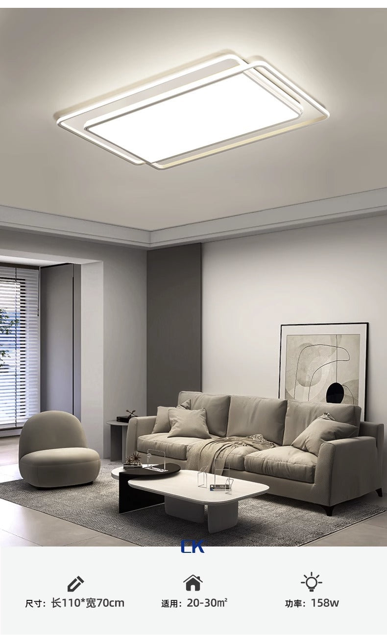 Living Room Lamp Main Lamp Ultra-Thin High-End Zhongshan Lighting Modern Simple Elegant Full Spectrum Eye Protection Bedroom Ceiling Lamp