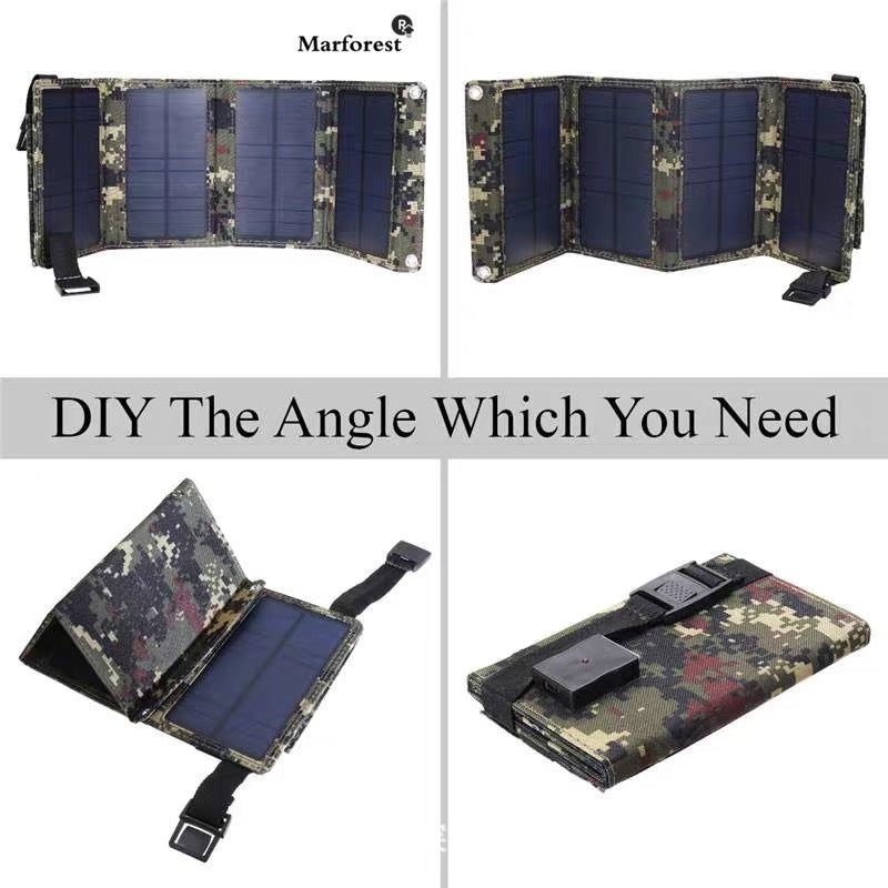 Traveler Outdoor Solar Panel Portable Foldable Photovoltaic Charging Panel Small Solar Charging Bag Photovoltaic Power Supply