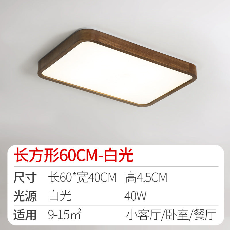 Log led Ceiling Lamp Living Room Balcony Tatami Wabi-Sabi Style Japanese Style Wood Art Corridor Nordic round bedroom