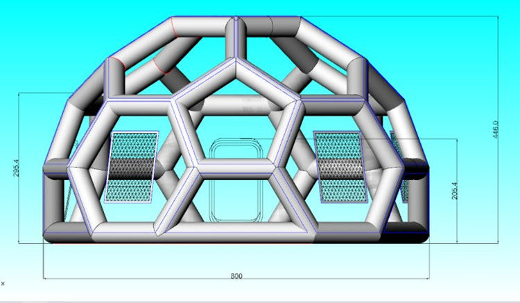 Outdoor Double-Layer Transparent Bubble Tent Rooftop Dining Inflatable Starry Sky Homestay Hotel Villa Restaurant Mongolian Yurt