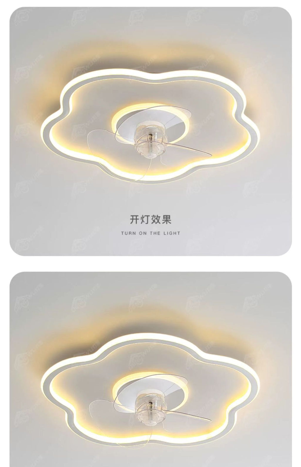 Bedroom fan light integrated modern minimalist2025New style ceiling fan light for children's room and dining room