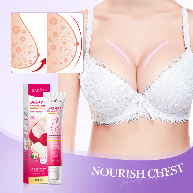 Full English Roll-on Cream20g SADOER Breast Firming and Plumping Massage Care Beauty Cream  Wholesale