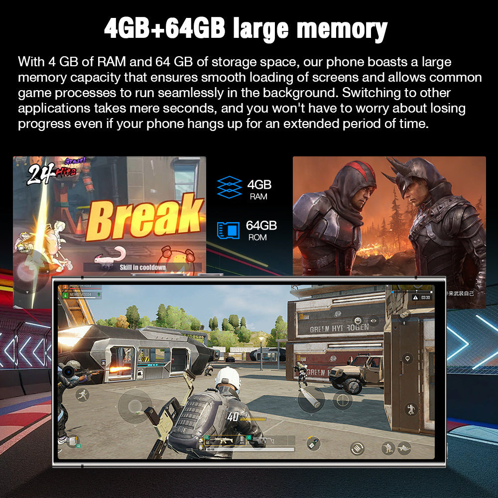 S24 Ultra New products in stock4G Android Phone3+64G Mobile Phone6.8High Definition Screen Wholesale