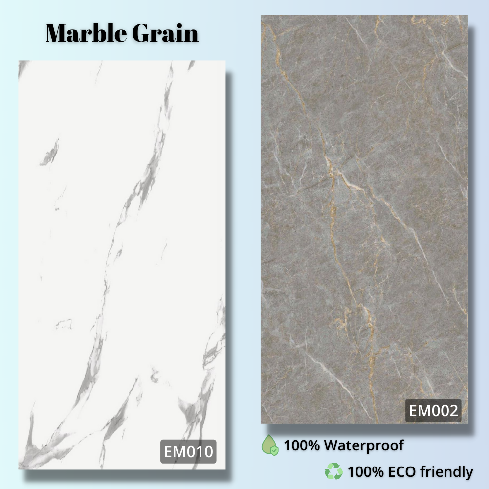 Waterproof Modern Bathroom Self Adhesive Peel and Stick Rectangle Spc Wall Tile