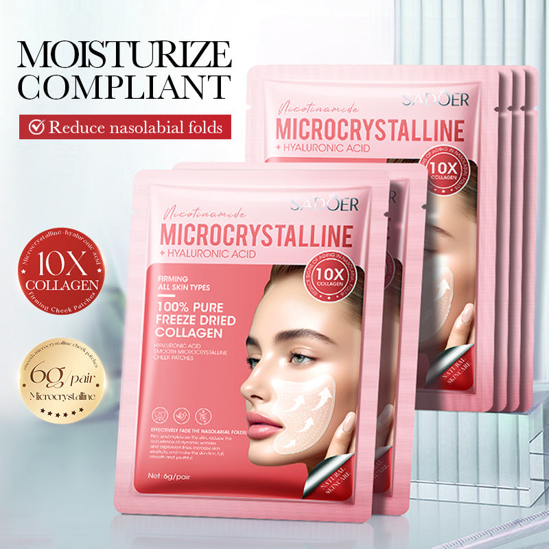 Hyaluronic Acid Microcrystalline Nasolabial Fold Patch SADOER Moisturizing nasolabial fold patches  wholesale