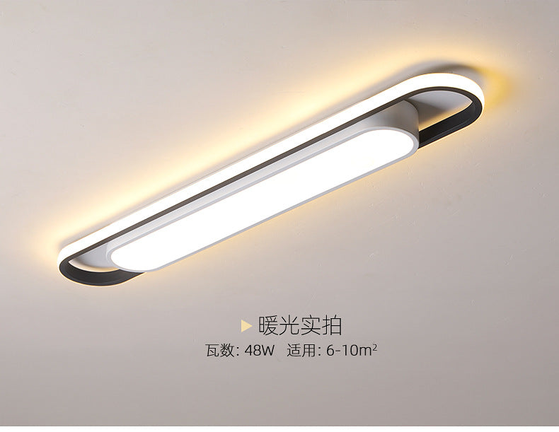 Aisle Light Corridor Light Modern Simple Entryway Porch Balcony Light Iron Art Long Strip Cloakroom led Ceiling Light Fixtures