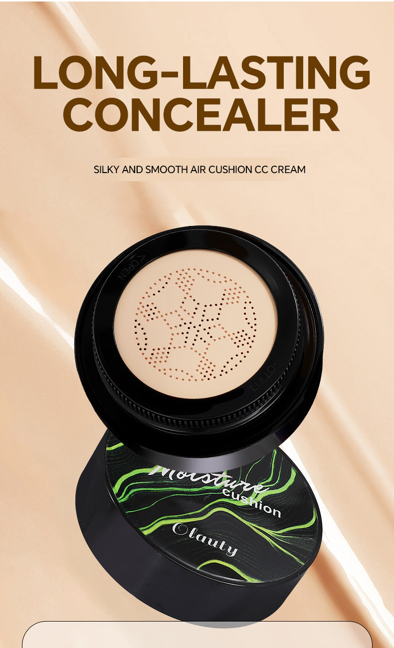 Genuine Air Cushion BB Cream Waterproof Concealer with Makeup Brush and Puff CC Cream Four-Piece Set20g*3Version