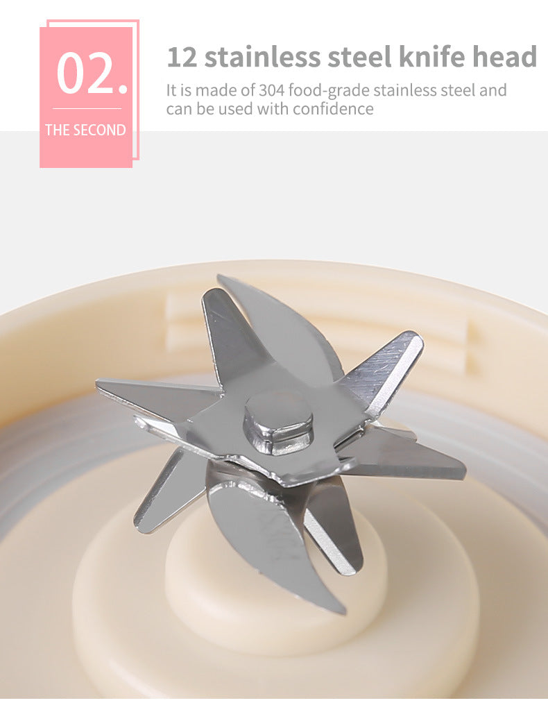 Household Multifunctional Juicer Small Portable Electric Mini Cup Multifunctional Fruit Juicer Cup for Home Kitchen