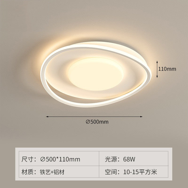 Ceiling Lamp led Lighting Package Set Modern Simple Room Bedroom Lamp Iron Art Living Room Lamp Rectangular Elegant