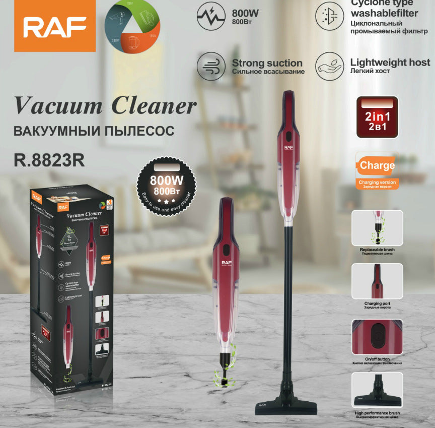 RAF EU Standard Corded Vacuum Cleaner for Home Use, Handheld High Power Portable Vacuum with Integrated Large Suction8823