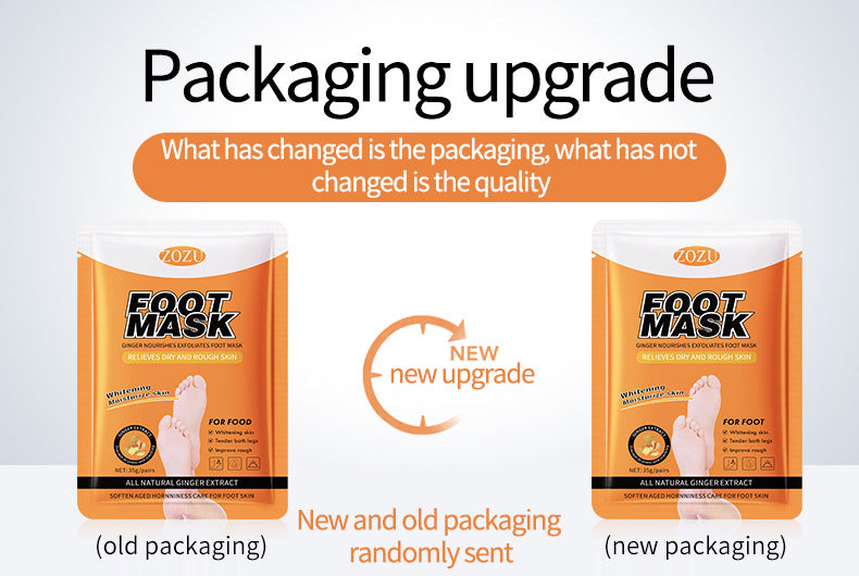 Ginger Foot Mask35g ZOZU Moisturizing, rejuvenating, and nourishing foot mask for cross-border foreign trade wholesale