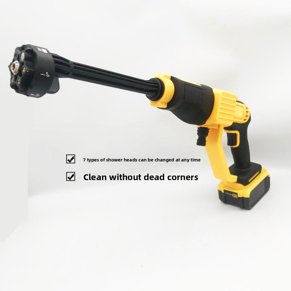 Export wholesale high-power lithium battery car washer DW Makita High Pressure Car Wash Water Gun Home Portable Car