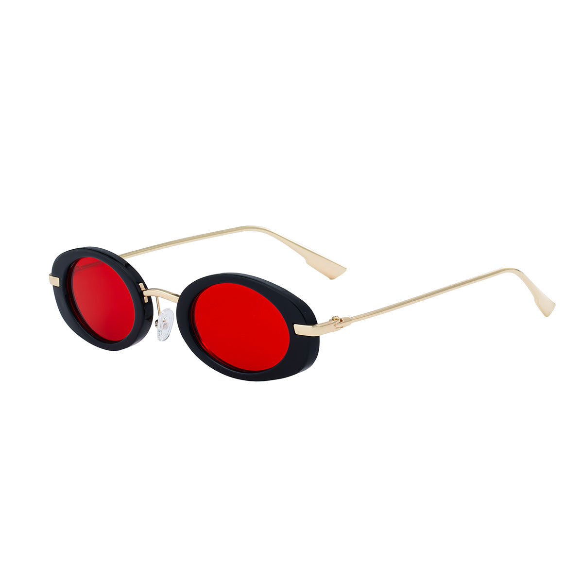 2025New European and American Fashion Oval Small Frame Sunglasses for Women, Trendy Personality Sun Protection Sunglasses Wholesale
