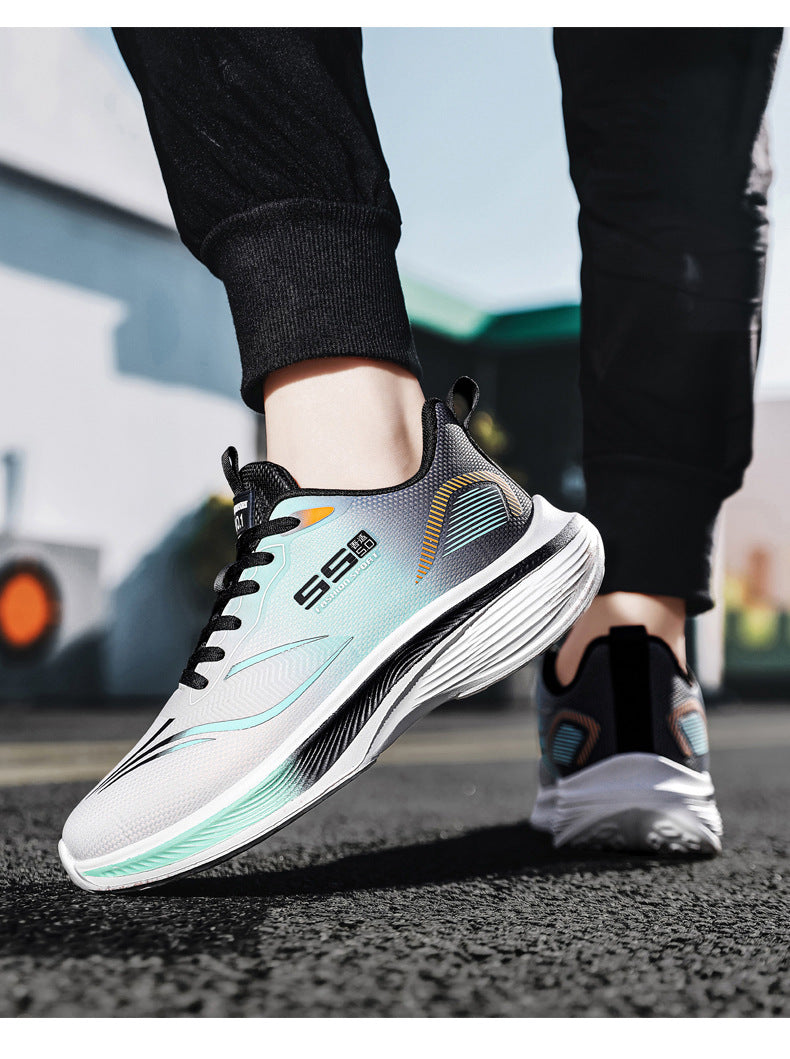 Autumn New Men's Mesh Breathable Sports Casual Running Shoes Ultra-light Thick-soled Non-slip Trendy Fashion Men's Shoes