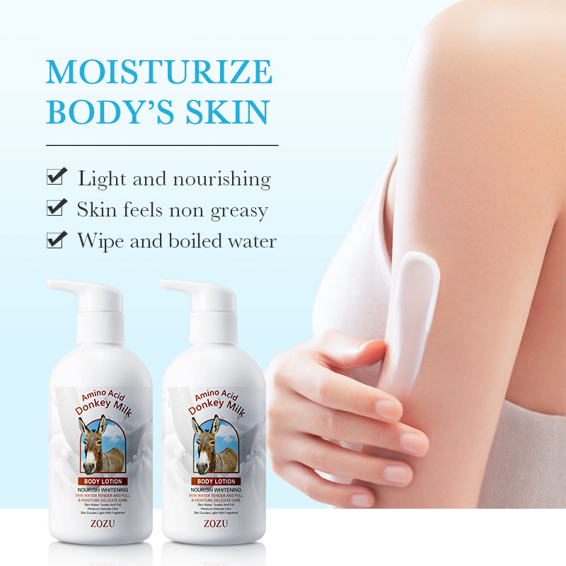 Donkey Milk Body Lotion256gZOZU Amino Acid Moisturizing Refreshing Body Lotion Cross-Border Wholesale