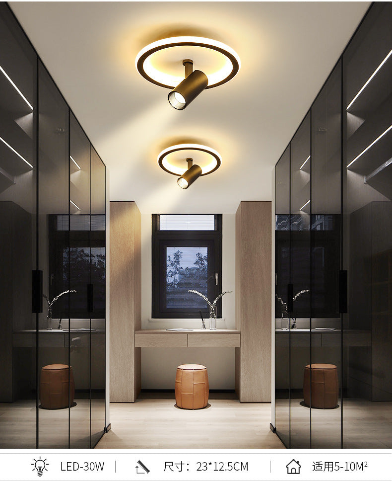 Aisle Light with Spotlight Corridor Light Entryway Staircase Cloakroom Balcony Light Luxury Internet Celebrity Ceiling Light led