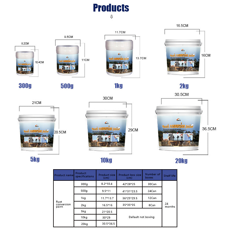 baolisi Colorful Rust Conversion Paint Southeast Asia Water-Based Metal Door and Window Rust Remover