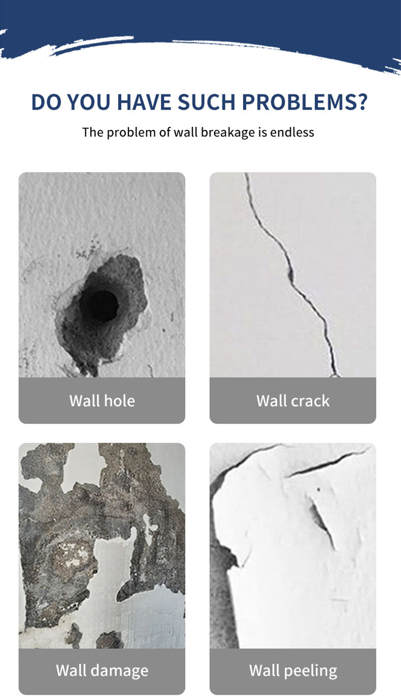 Qixia Wall Repair Paste Anti-Mold Crack Nail Hole Repair Paste White Putty Paste Household Wall Repair Paste