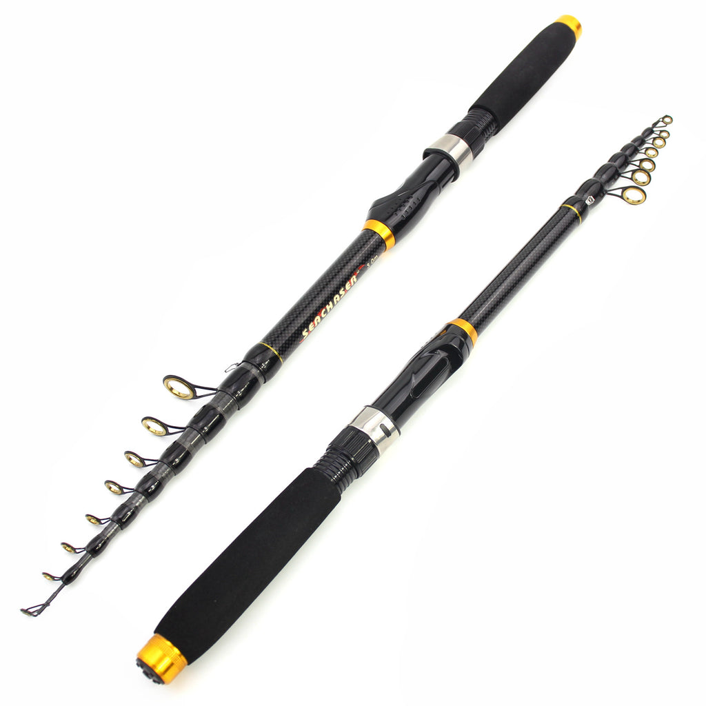 Portable Ultra-Short Small Sea Rod Carbon Fiber Telescopic Lure Rod Mini Long Cast Snakehead Carp Rod FBA