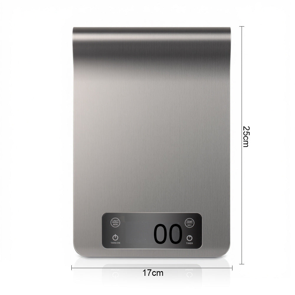 RA  Stainless Steel Kitchen Scale Household High Precision Multi-unit Conversion Tare Function Waterproof 7No. Battery