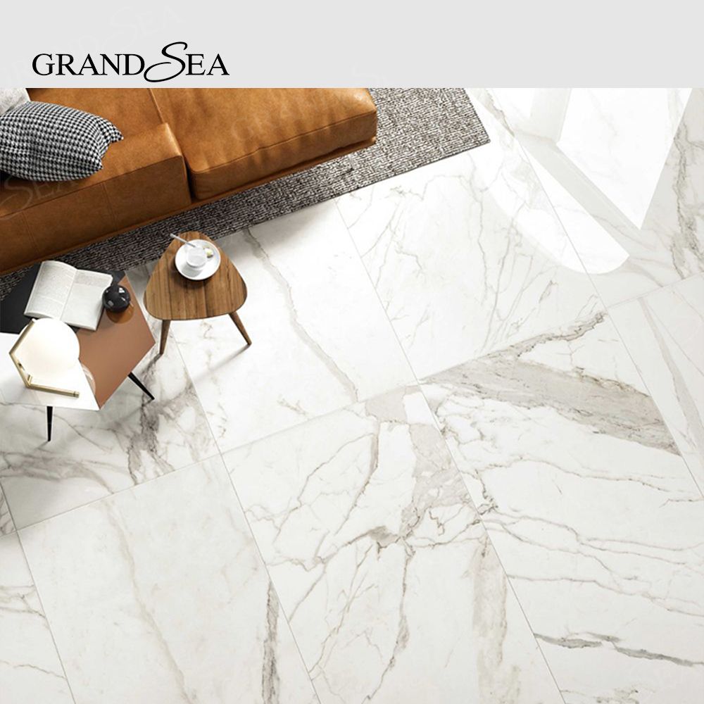 Custom 800x800 Luxury Marble Look Glazed Tile Design Carreaux De Maison Sol Non-slip Wear Resistant Matte Textured Tile