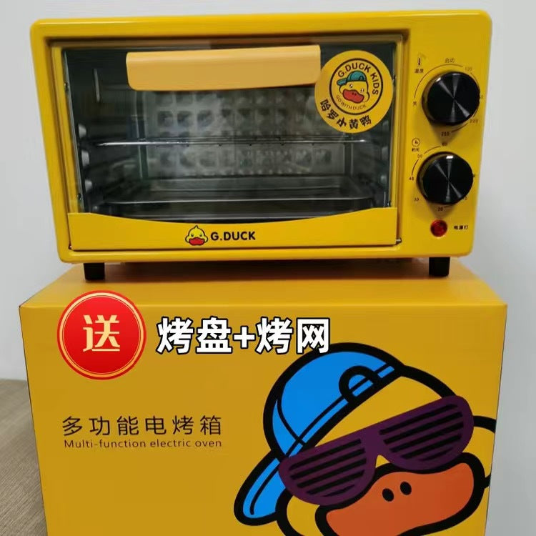 Little Yellow Duck Household Electric Oven Small Home Appliance Gift Wholesale Multifunctional Automatic Mini Steamer Oven12L Dropshipping Export D