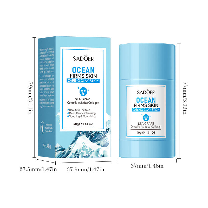 Marine Care Mud Mask Stick40g Cleansing and Firming Facial Mud Mask Foreign Trade Skin Care Products Wholesale