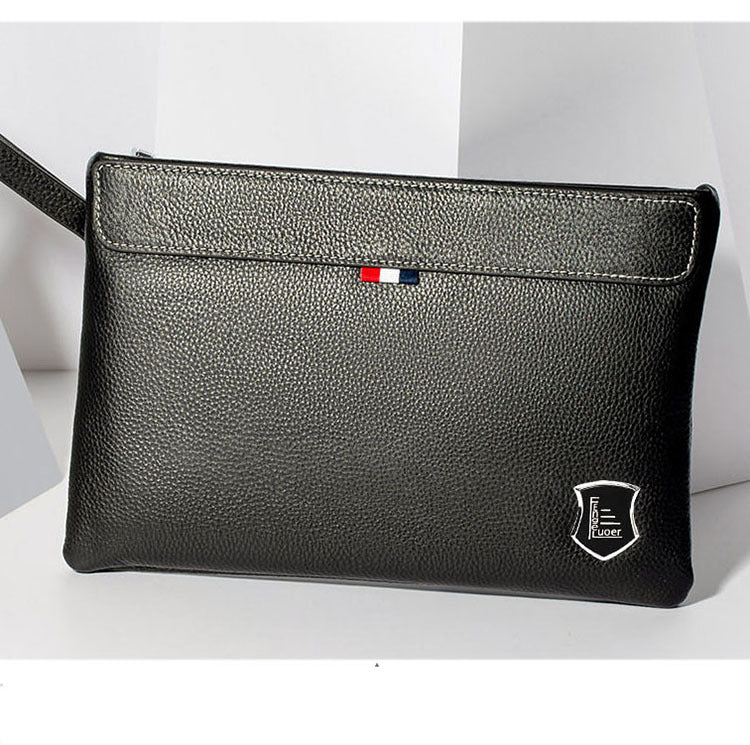 Genuine Leather Clutch Bag with Password Lock, Business Handbag, Casual Large Capacity Pure Top Layer Cowhide Men's Clutch