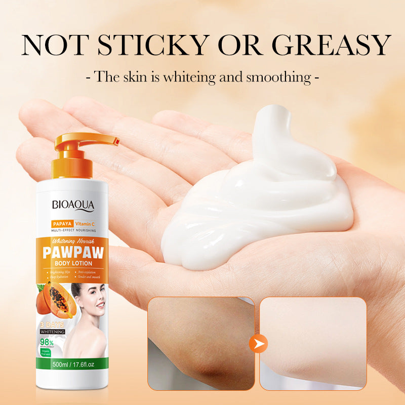 Papaya Vitamin C Whitening Body Lotion BIOAOUA Brightening Body Lotion Cross-Border Wholesale