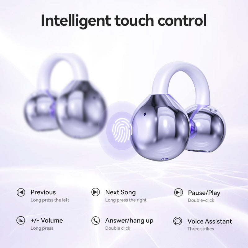 M79Popular AI Smart Translation Bluetooth Earbuds Clip-on High-Quality Bone Conduction Wireless Bluetooth Earbuds