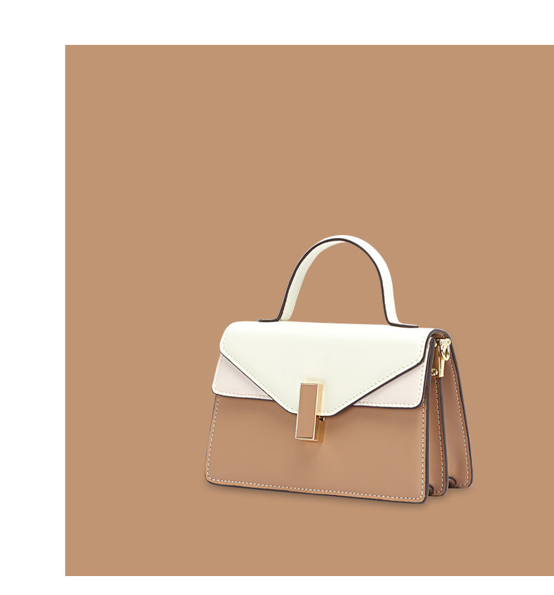 Factory Fashion Color-Block Crossbody Women's Bag Niche Versatile Handbag Elegant Small Square Bag Daily Commute Bag