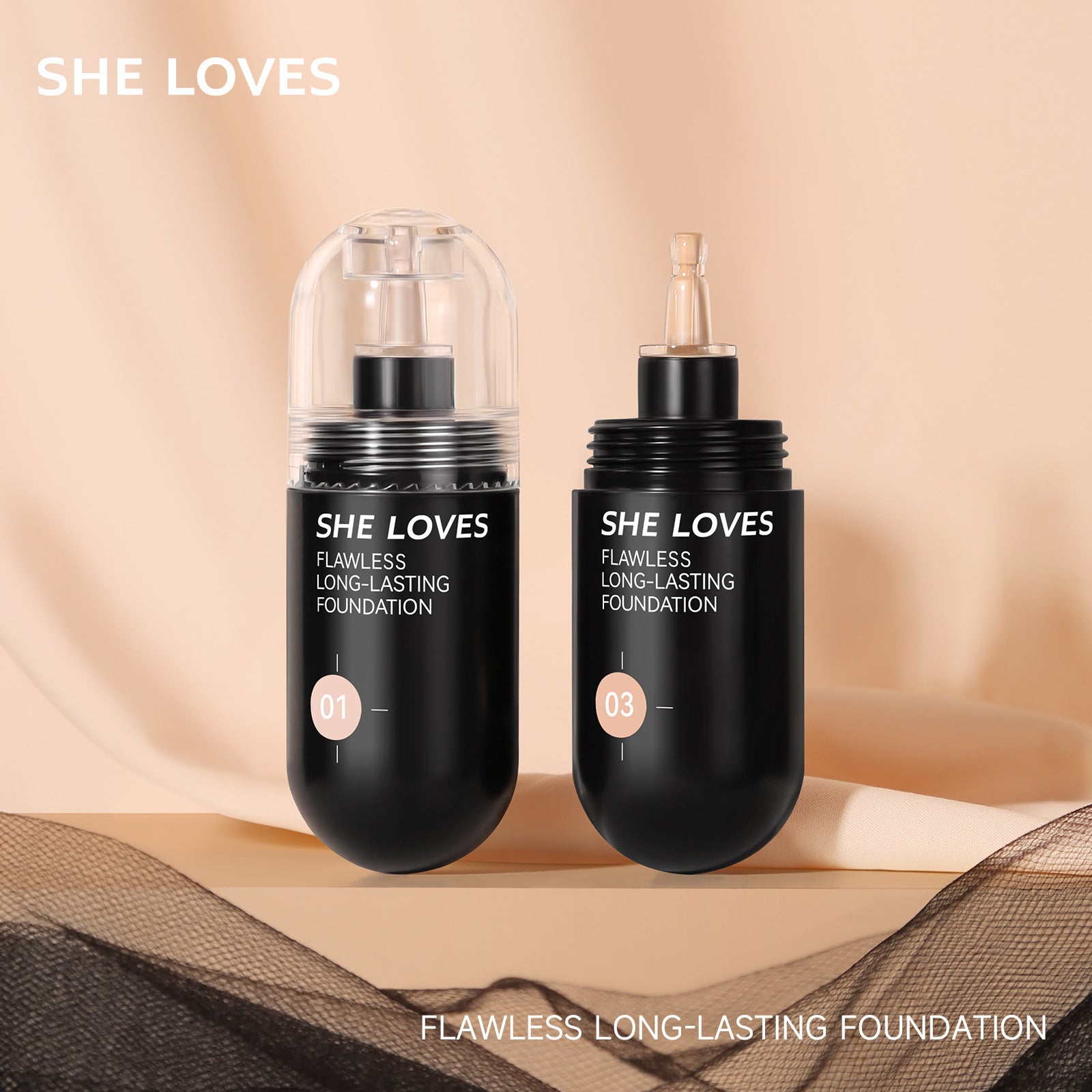 Exclusive Supply sheloves Liquid foundation Matte Hydrating Oil Control Concealer Long-lasting Non-cakey Foundation Base Makeup