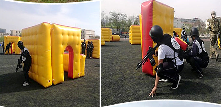 Inflatable Entertainment Sports Real Person cs Camouflage Wall Field Trench Wall PUBG Game Fortress Obstacle Inflatable Manufacturer