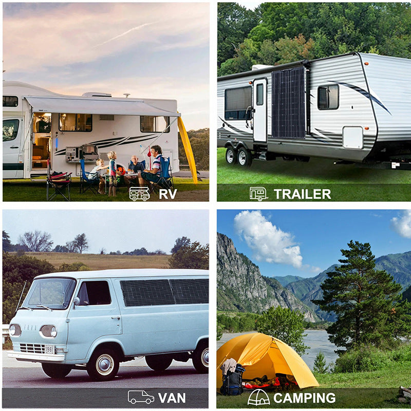 supply of flexible monocrystalline silicon solar panels for residential use, RVs, ships, trucks, and trailers