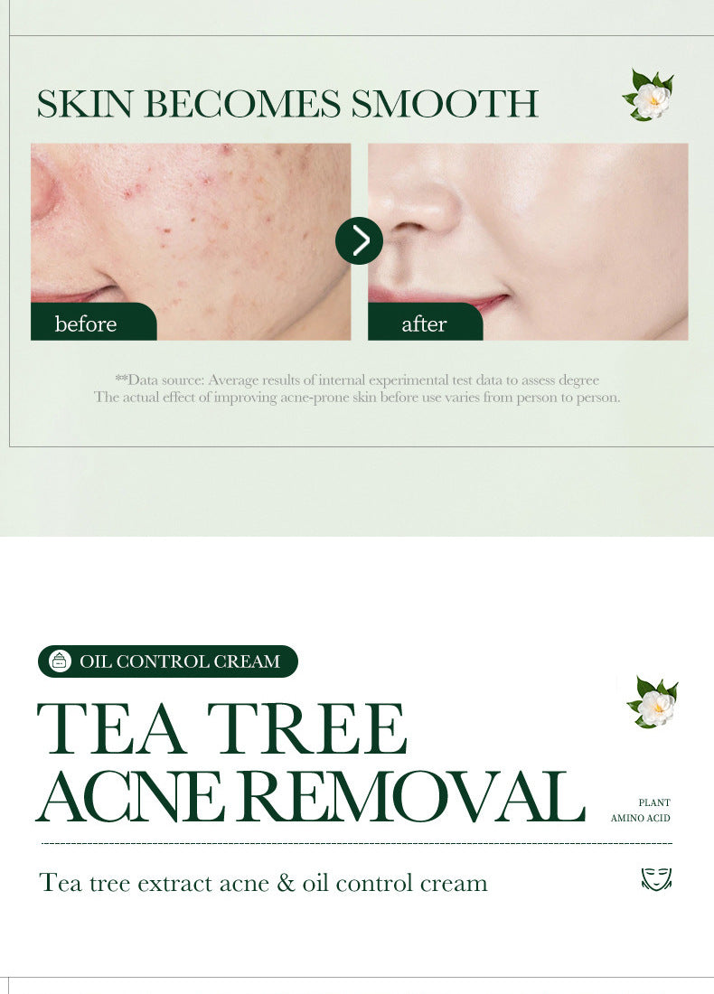 Full English Tea Tree Skincare Set SADOER Cleansing, moisturizing, hydrating five-piece set for  foreign trade wholesale