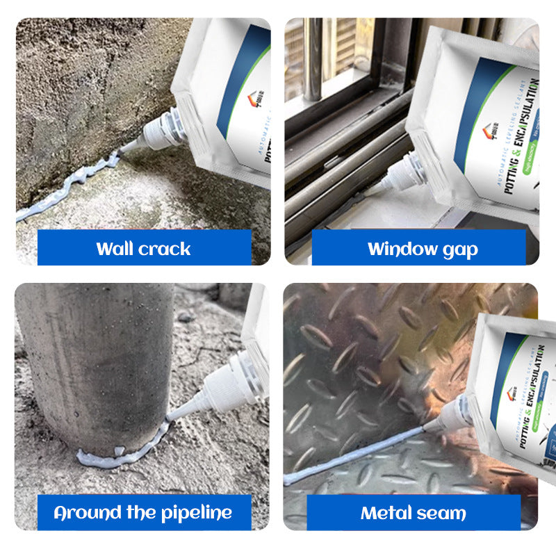 baolisi Self-leveling Grout Sealant Cement Roof Ground Repair Glue Waterproof Leak Repair Gray Grouting Coating
