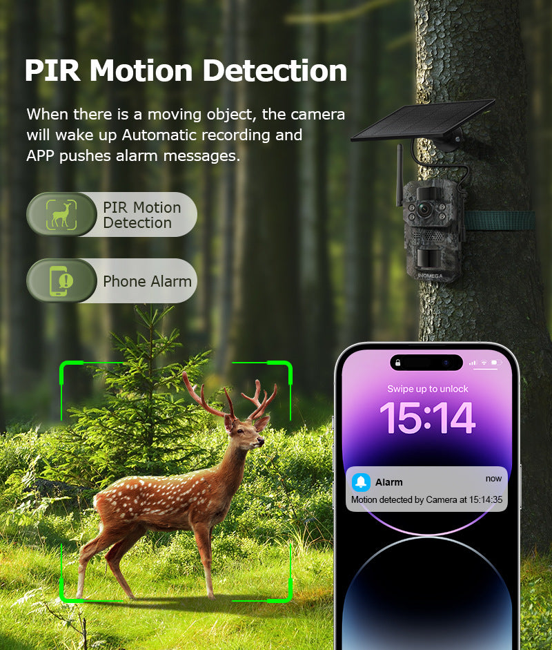 Private Model Outdoor Camouflage4G Solar-powered Camera GPS Positioning Hunting Camera Remote HD Camera