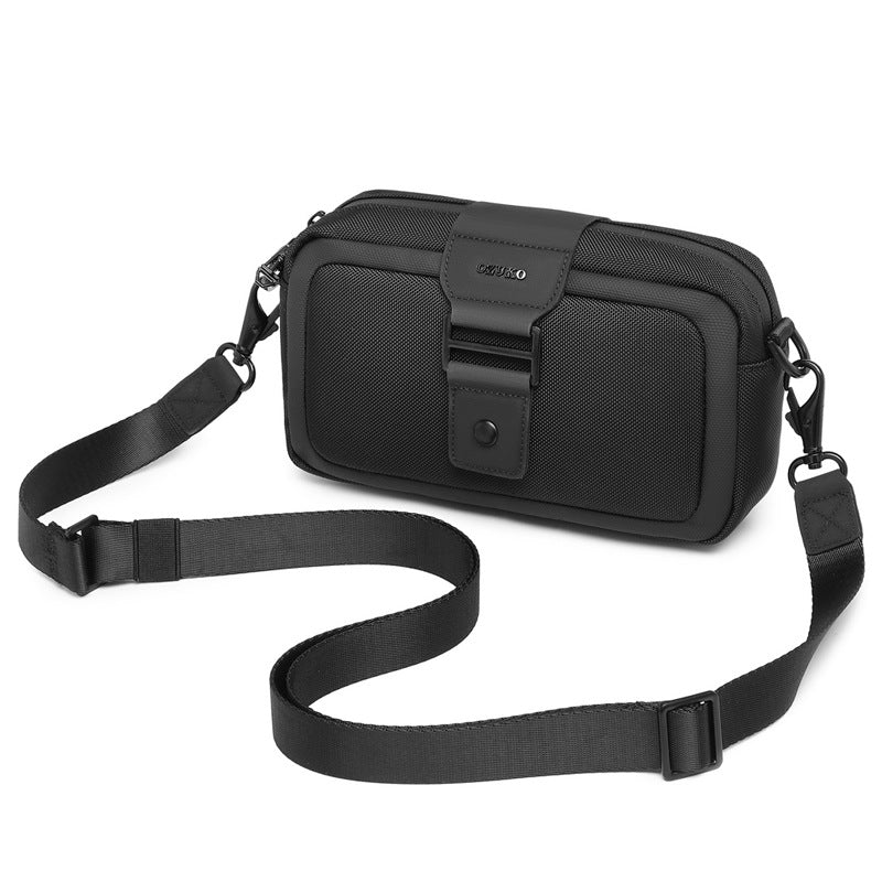 Men's Crossbody Bag High-End Single Shoulder Bag Portable Small Bag Waterproof Oxford Cloth Mini Men's Bag Trendy Style