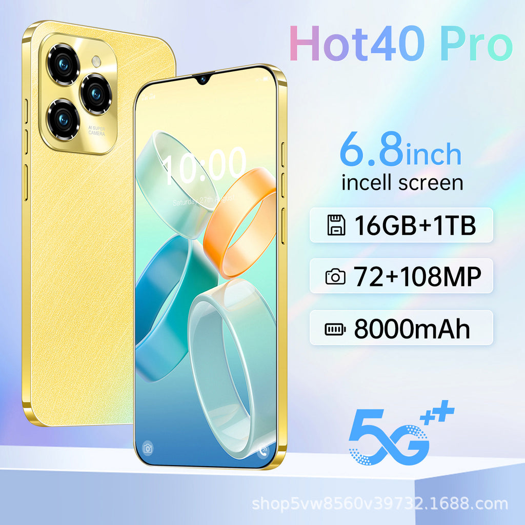 Best-selling in stock Hot40Pro All-in-One Machine16+1T Large Memory Smartphone Source Manufacturer Wholesale