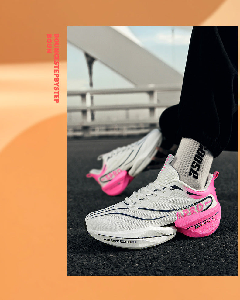 Red Rabbit8pro Carbon Plate Spring and Autumn Running Shoes for Big Kids, Racing Shock Absorption Sports Shoes for Men and Women, Couple's Versatile Casual Running Shoes