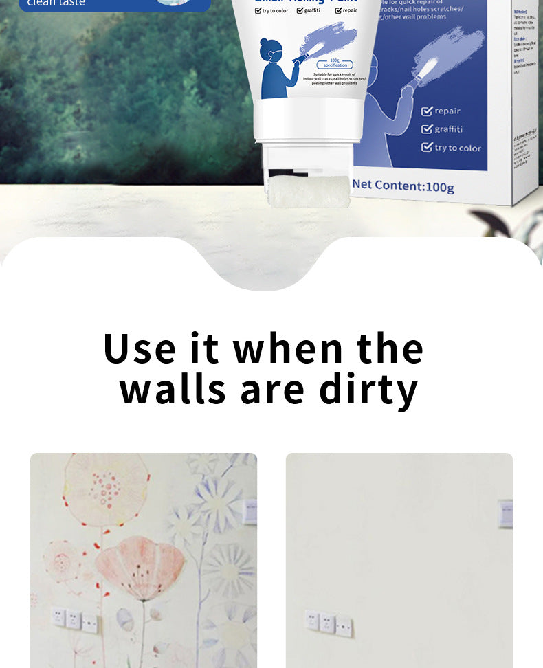 DIY Roller Paint Indoor Latex Paint Small Roller Brush Repair Paint Wall Repair Coating Small Roller Paint Water-Based