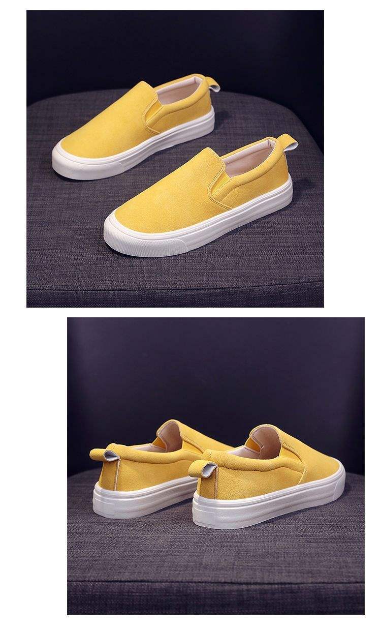 Men's and Women's Lightweight Single Shoes, Women's Spring and Autumn New Soft Sole Non-Slip Slip-On Lazy Shoes, Versatile Loafers