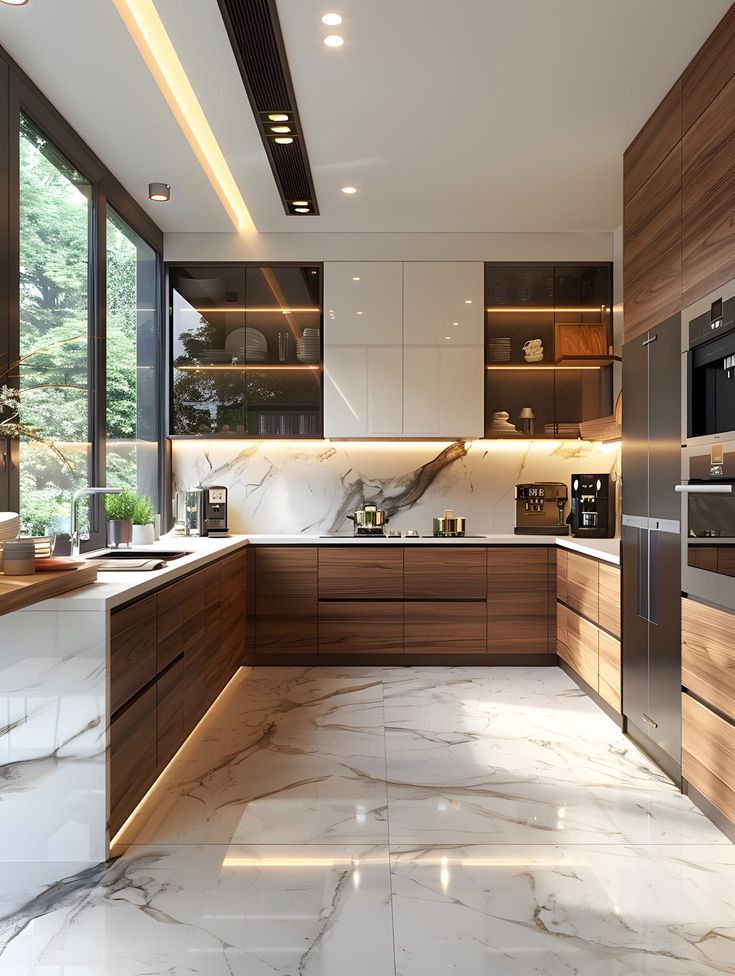 2025 Modern Kitchen Cabinets Furniture Villa Luxury Cabinet Kitchen