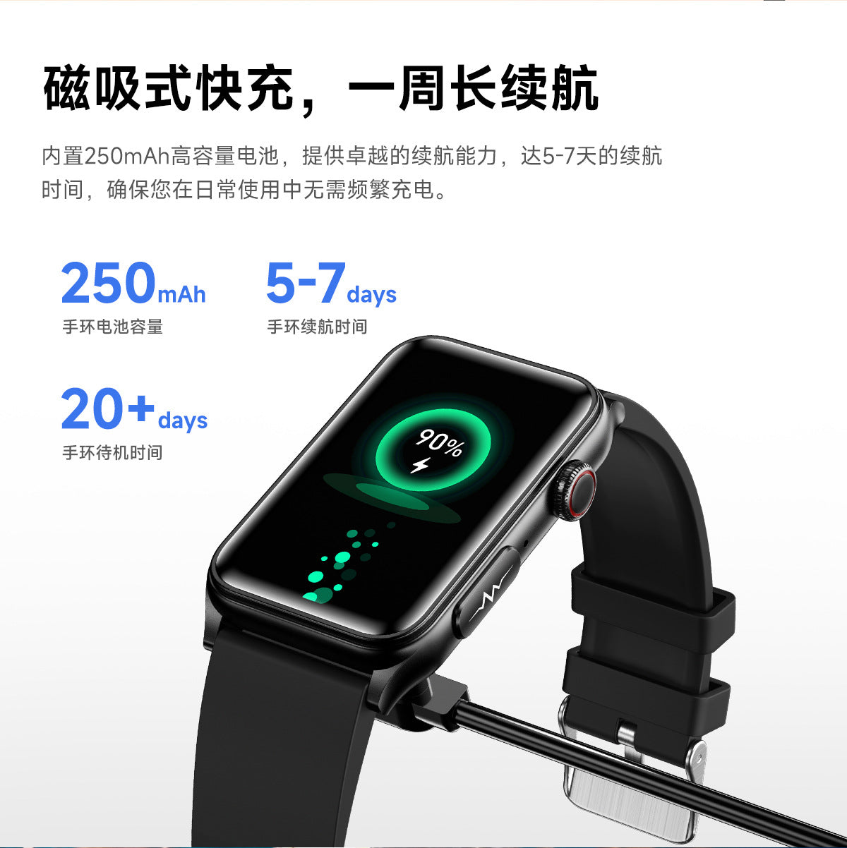 GE50Smart bracelet health monitoring blood sugar HRV Micro Physical Examination ECG ECG G50Flashlight Smart Watch