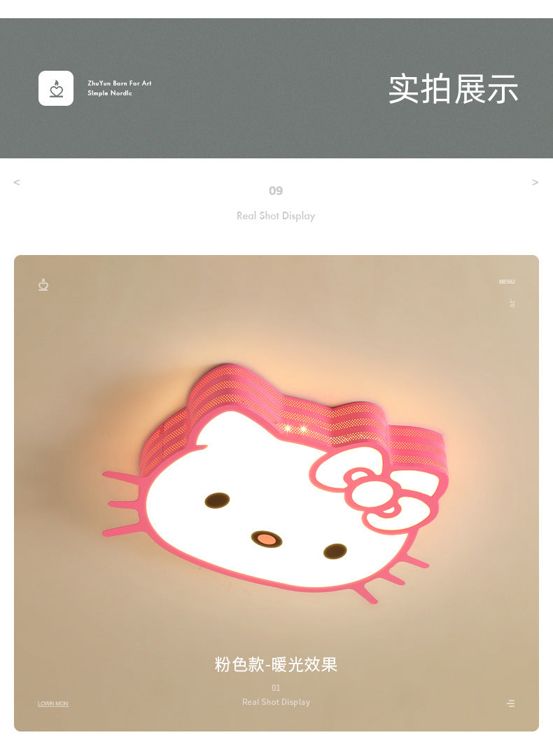 Children's Room Lamp Girl Modern Simple Boy Round Ceiling Lamp Cozy Bedroom Lamp Creative Kindergarten Classroom Lamp