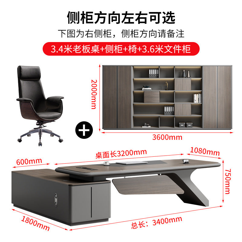 Painted Office Desk Executive Desk President Leader Chairman Boss Desk Office Manager Desk Office Desk and Chair Set