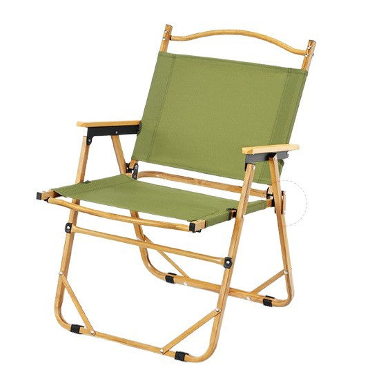 Outdoor Folding Chair Army Green Kermit Chair Reinforced Portable Camping Chair Fishing Stall Egg Roll Table and Chair Set