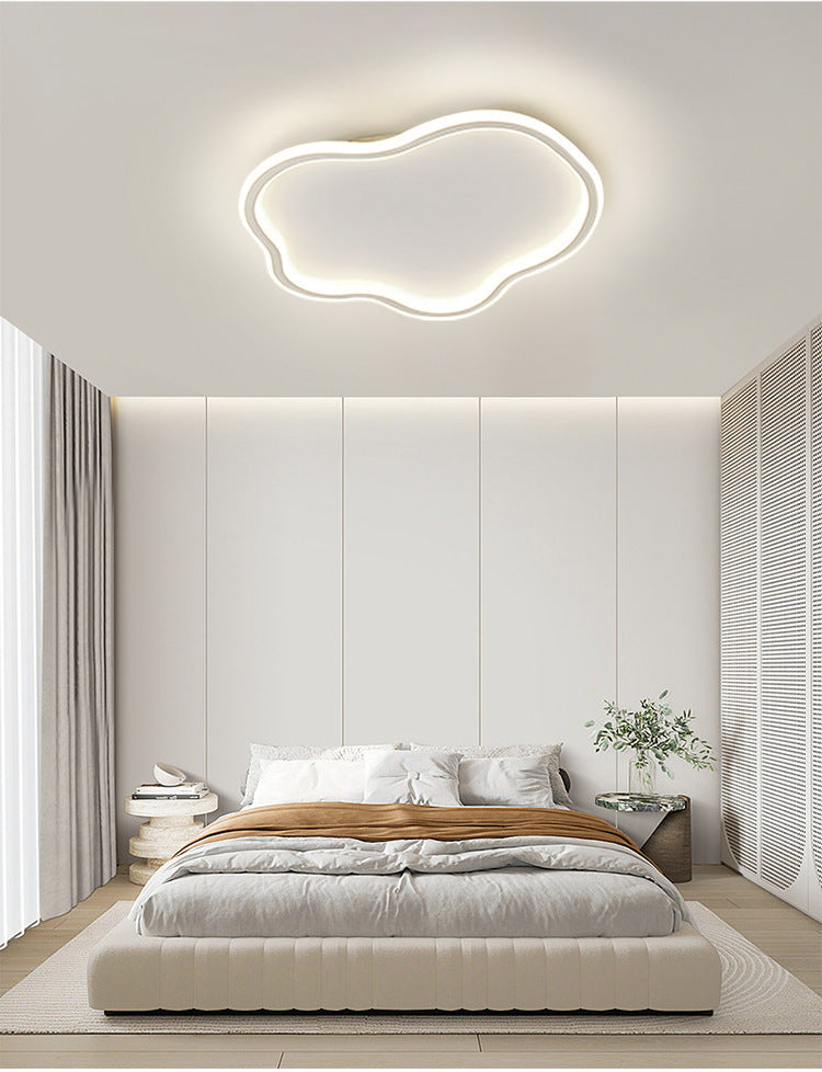 Cream Ceiling Light Minimalist Style Master Bedroom Light Cloud Hall Living Room Eye Protection Simple Room Light Full Spectrum Smart