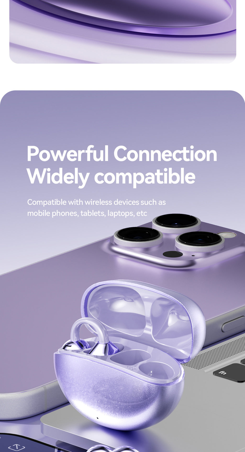 Featured Selection2025New GL8Ultra-long Battery Life High Appearance Private Model Ear Clip Bluetooth Earphones Wholesale