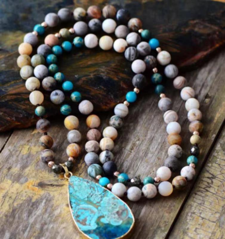 Tiger Eye Elastic Bracelet Adjustable Colorful Beaded Handmade Wrapped Bracelet Volcanic Double Row Woven Bracelet